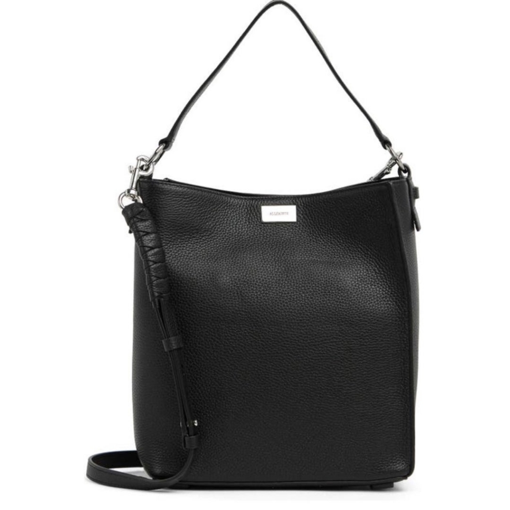 All Saints Black Leather Bag